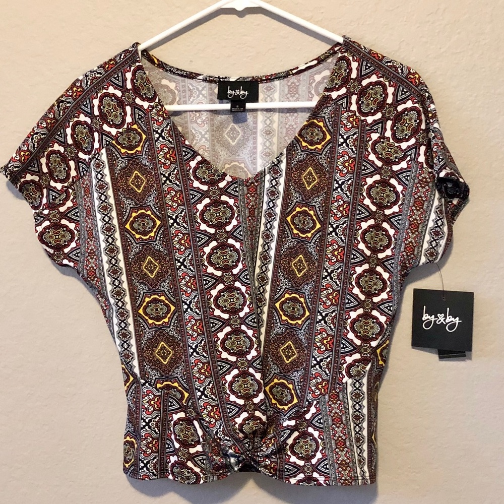 Tribal Top w/ Front Tie - Picture 2 of 4